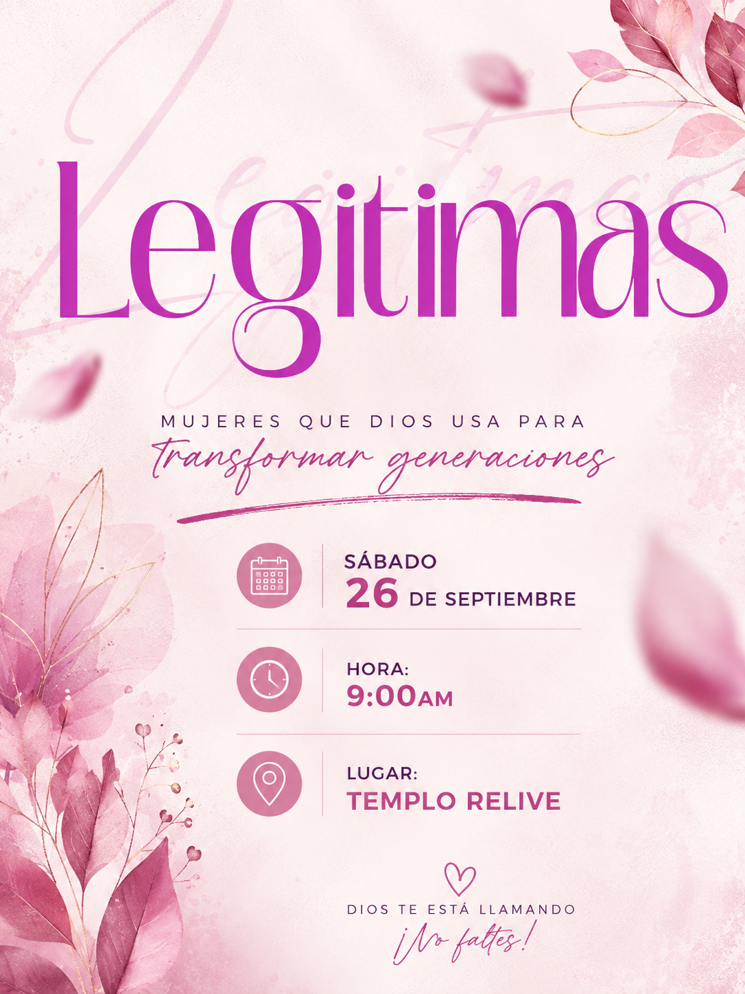 Legítimas — Mujeres que Dios usa
